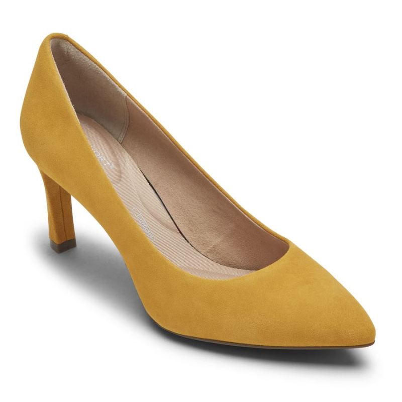 SALTO SHEEHAN TOTAL MOTION FEMININO ROCKPORT - CAMURÇA MARIGOLD KID