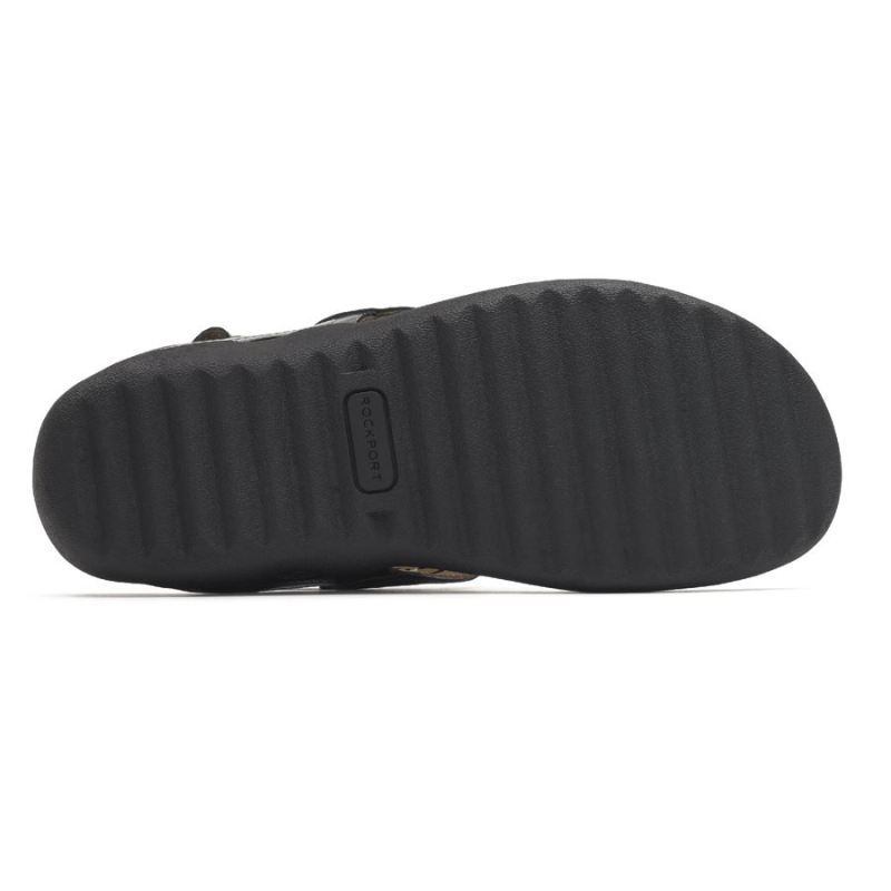 SANDÁLIA ROCKPORT RIDGE CIRCLE CUTOUT COM DEDO - PEWTRE