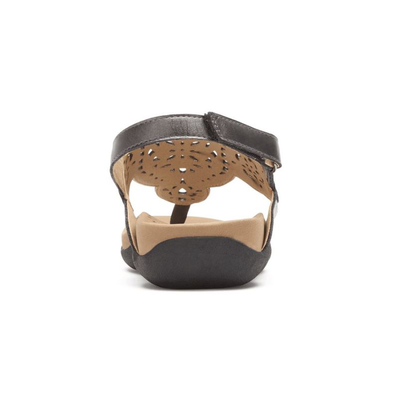 SANDÁLIA ROCKPORT RIDGE CIRCLE CUTOUT COM DEDO - PEWTRE