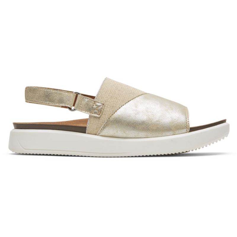 SANDÁLIA ROCKPORT KYRA SLINGBACK FEMININA - PLATINA