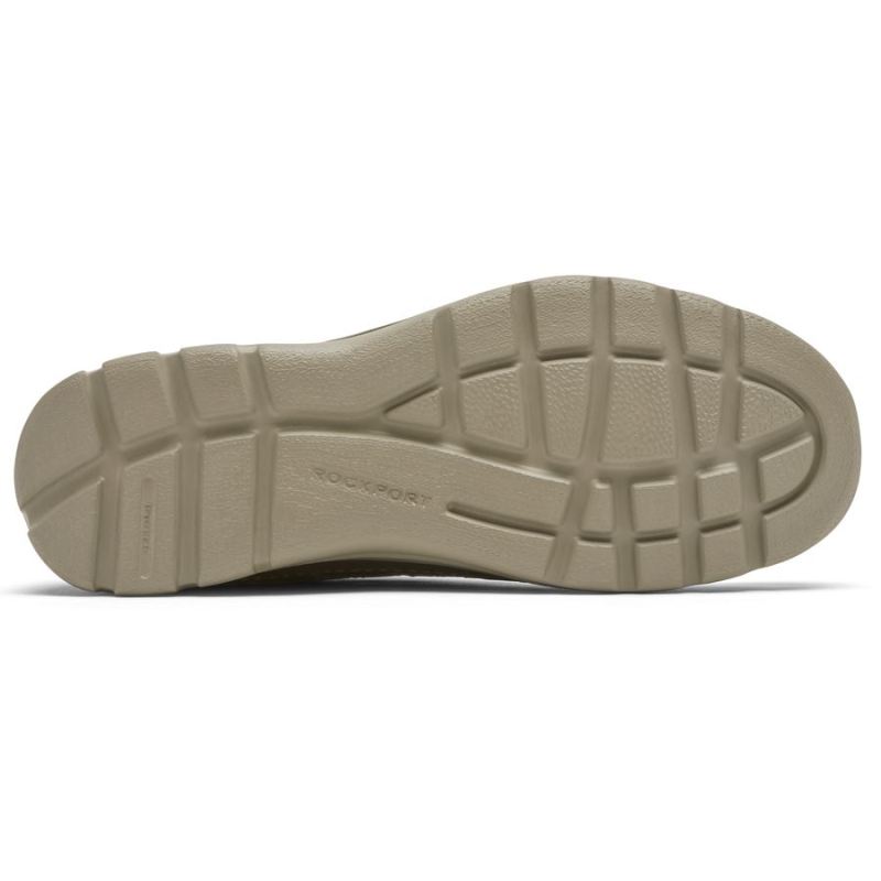 ROCKPORT MEN'S GET YOUR KICKS MUDGUARD SLIP-ON-DEEP CHOCOLATE