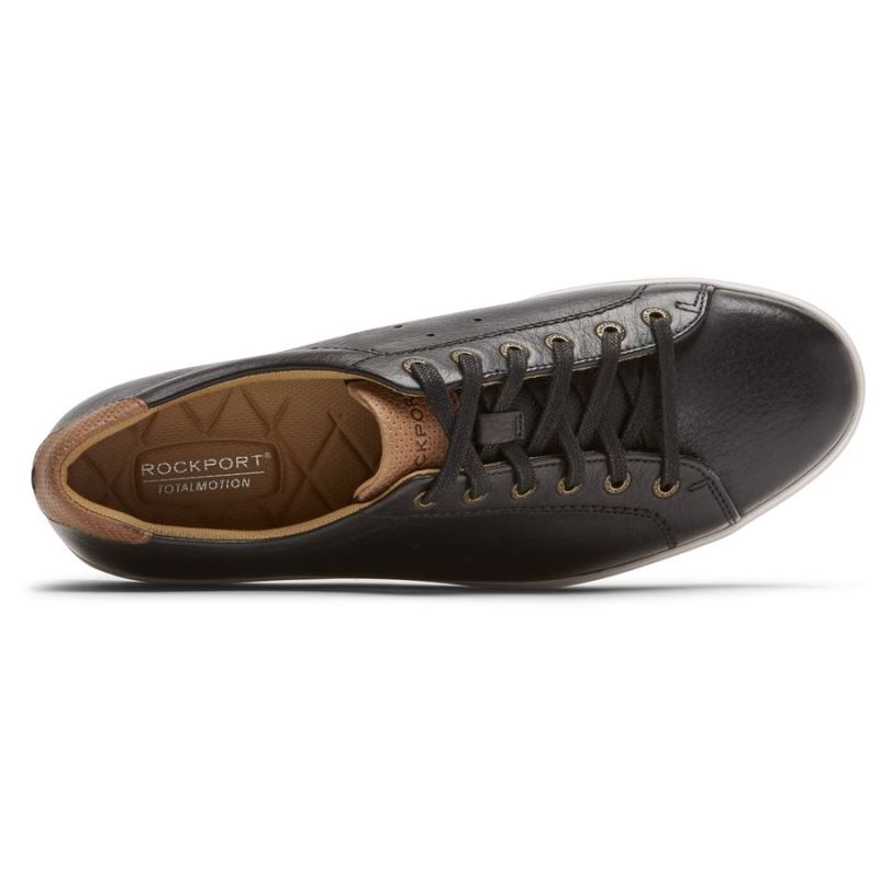 TÊNIS ROCKPORT MASCULINO TOTAL MOTION LITE COM CADARÇO NA POEIRA - PRETO