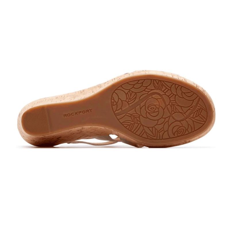 SANDÁLIA ROCKPORT BRIAH GLADIATOR - NOVA COR TAUPE NUBUCK
