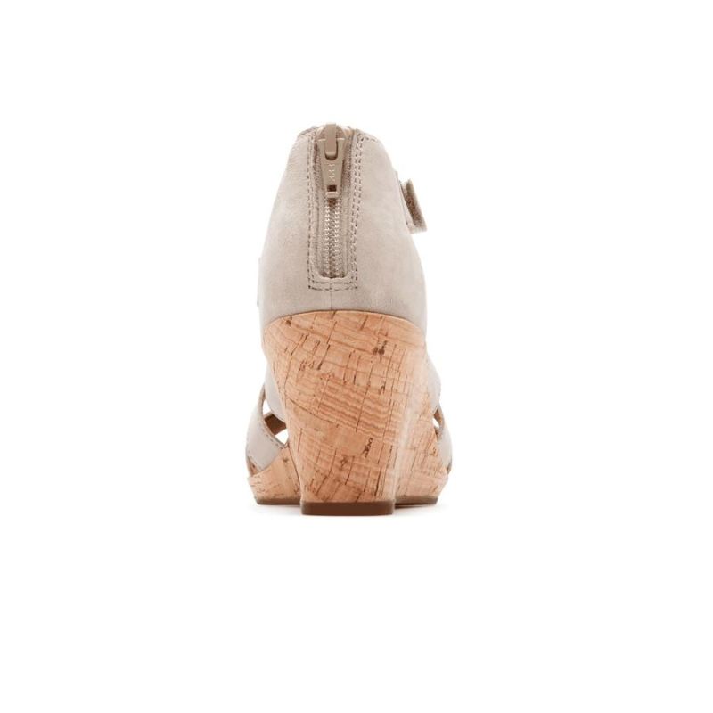 SANDÁLIA ROCKPORT BRIAH GLADIATOR - NOVA COR TAUPE NUBUCK