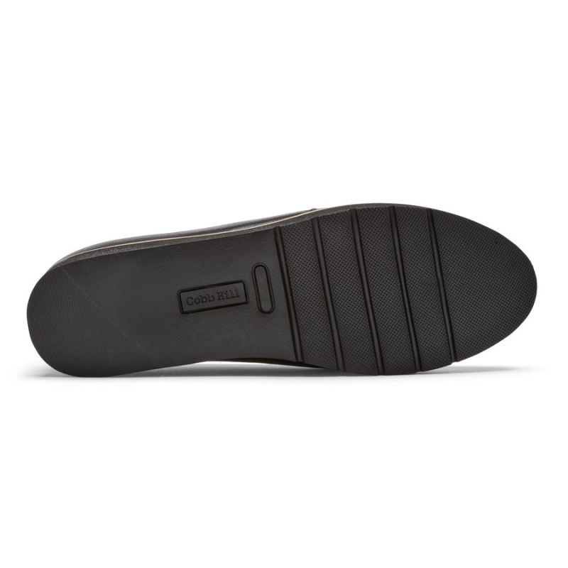 SANDÁLIA COBB HILL LACI TWIN-GORE SLIP-ON FEMININA ROCKPORT - COURO PRETO