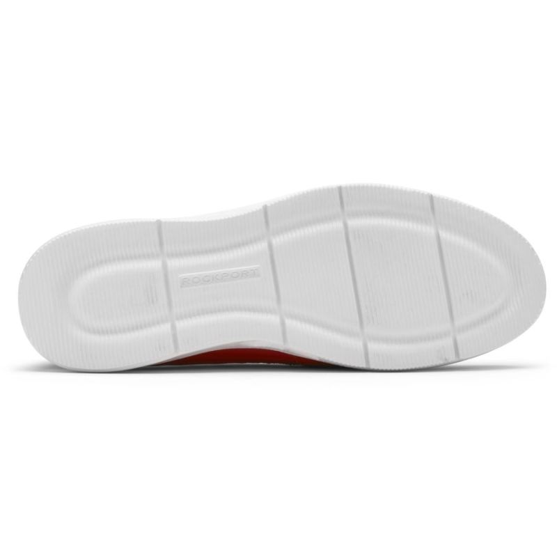 Mocassim lavável Ayva feminino Rockport - Couro lavável vermelho salsa