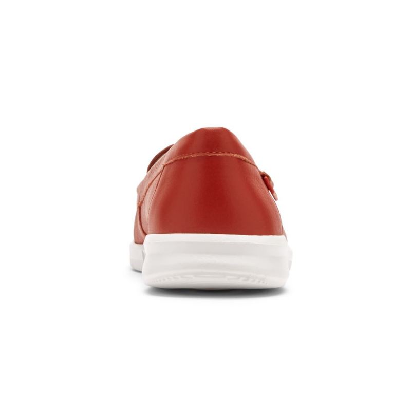 Mocassim lavável Ayva feminino Rockport - Couro lavável vermelho salsa