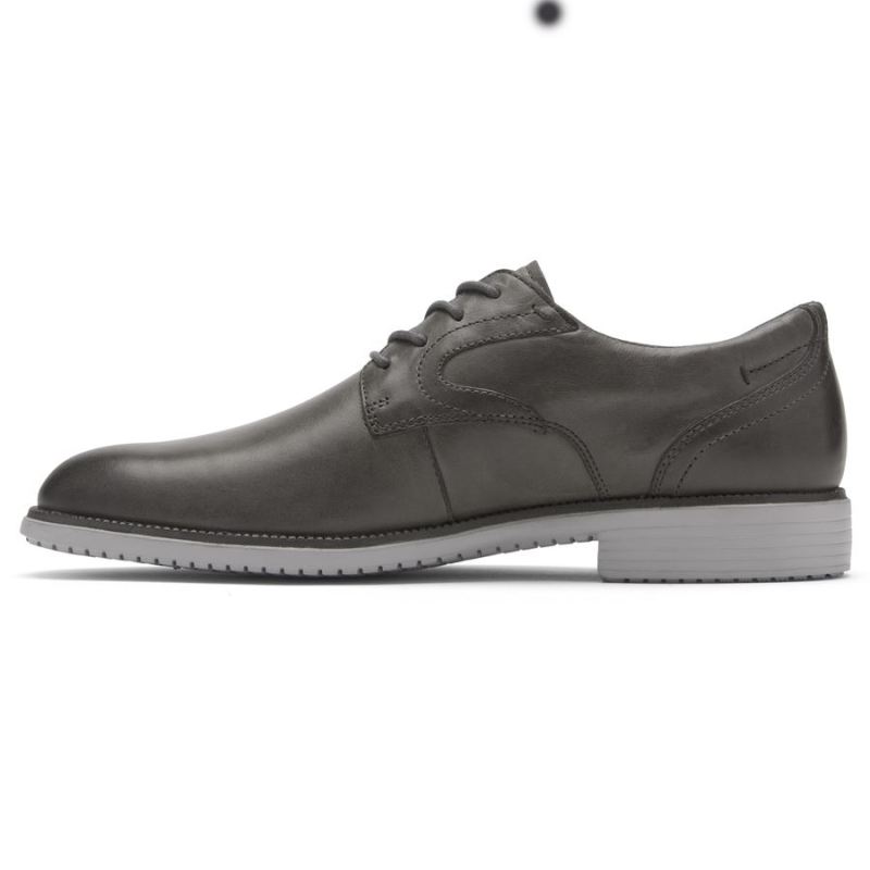 BOTA MASCULINA ROCKPORT TOTAL MOTION DRESSPORT BICO PLANO OXFORD - CINZA AÇO