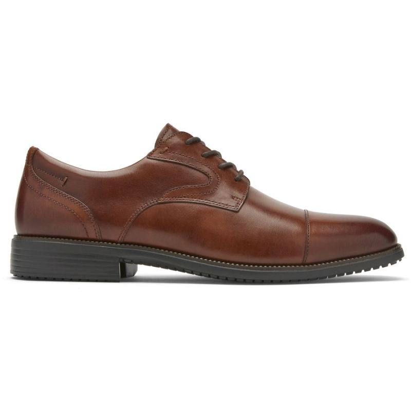SANDÁLIA MASCULINA ROCKPORT TOTAL MOTION DRESSPORT BICO OXFORD-TAN