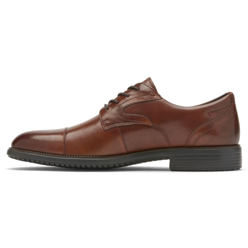 SANDÁLIA MASCULINA ROCKPORT TOTAL MOTION DRESSPORT BICO OXFORD-TAN