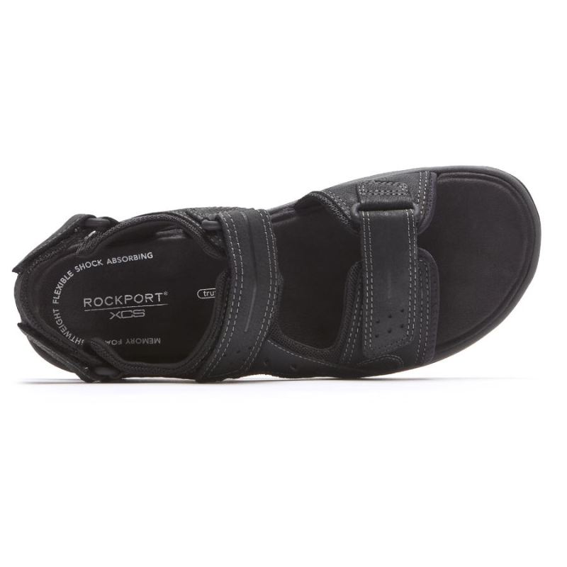 ROCKPORT MASCULINO XCS TRAIL TECHNIQUE SANDÁLIA AJUSTÁVEL - PRETA