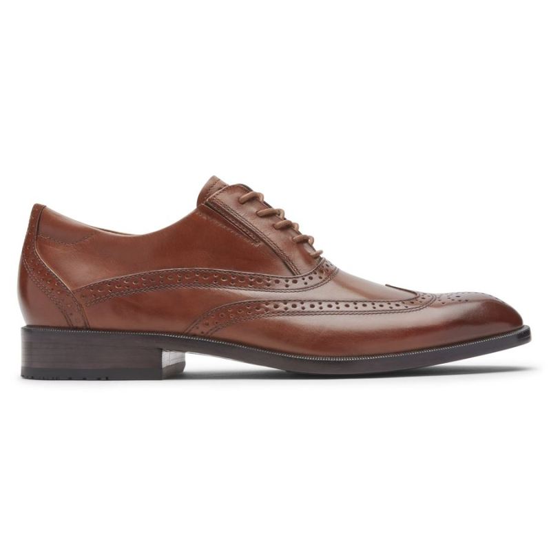 Total Motion Office Masculina Rockport com Ponta Asa - Bronze Britânico