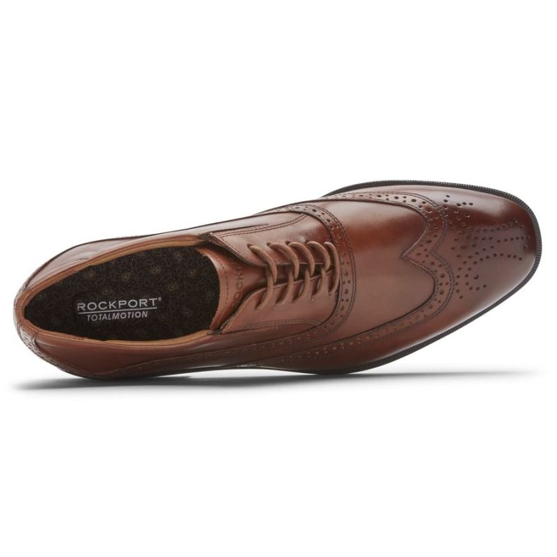 Total Motion Office Masculina Rockport com Ponta Asa - Bronze Britânico