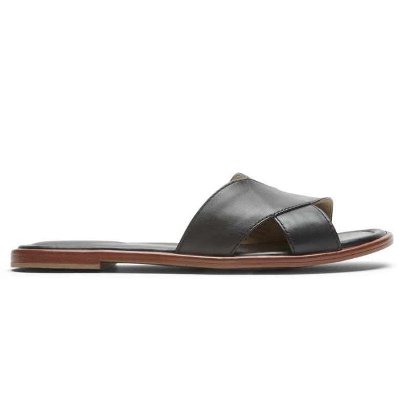 SANDÁLIA ROCKPORT TOTAL MOTION ZADIE SLIDE FEMININA - PRETA