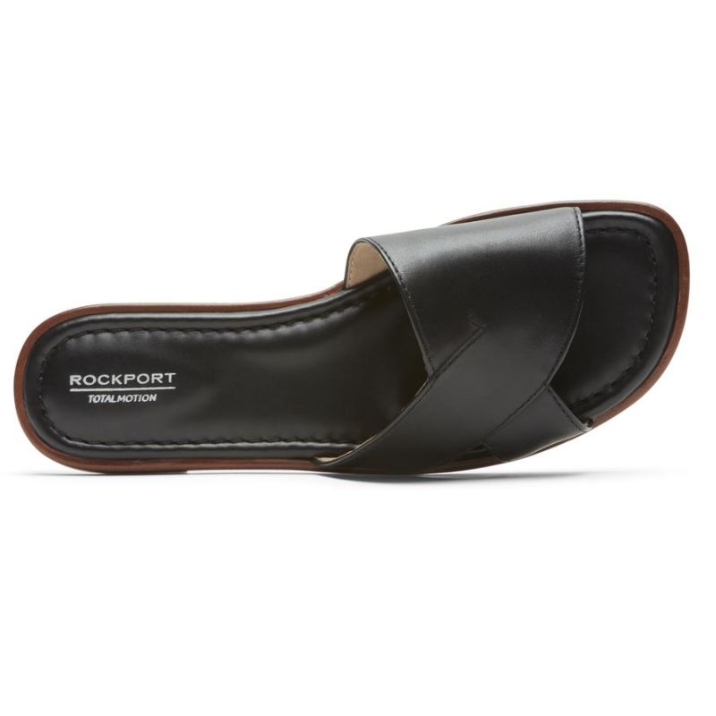 SANDÁLIA ROCKPORT TOTAL MOTION ZADIE SLIDE FEMININA - PRETA