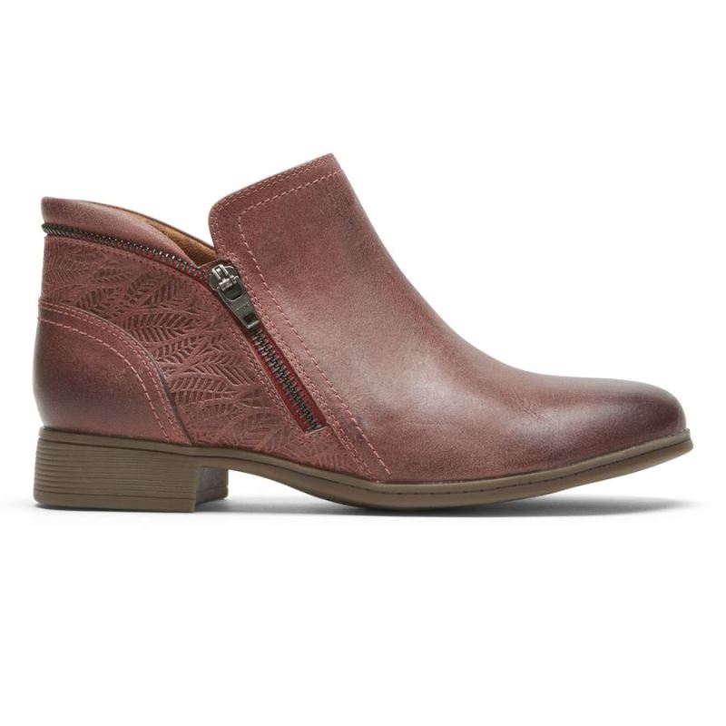 BOTA ROCKPORT COBB HILL CROSBIE FEMININA - VERMELHA
