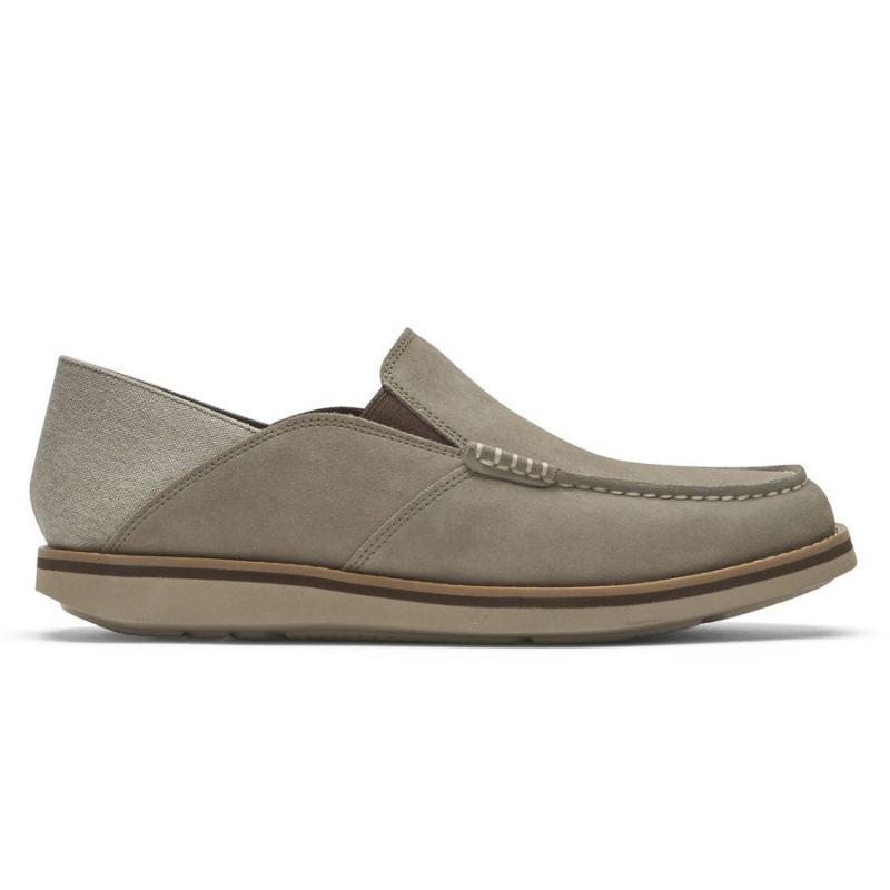 MOCASSINO MASCULINO ROCKPORT TUCKER VENETIAN CRUSH BACK - ROCKSAND