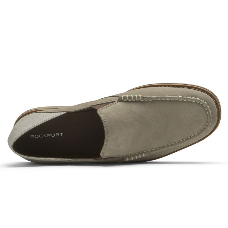 MOCASSINO MASCULINO ROCKPORT TUCKER VENETIAN CRUSH BACK - ROCKSAND