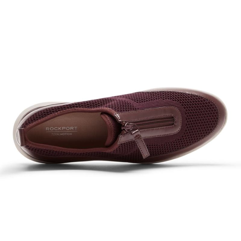TÊNIS ROCKPORT TOTAL MOTION SPORT ZIP FEMININO - OXBLOOD