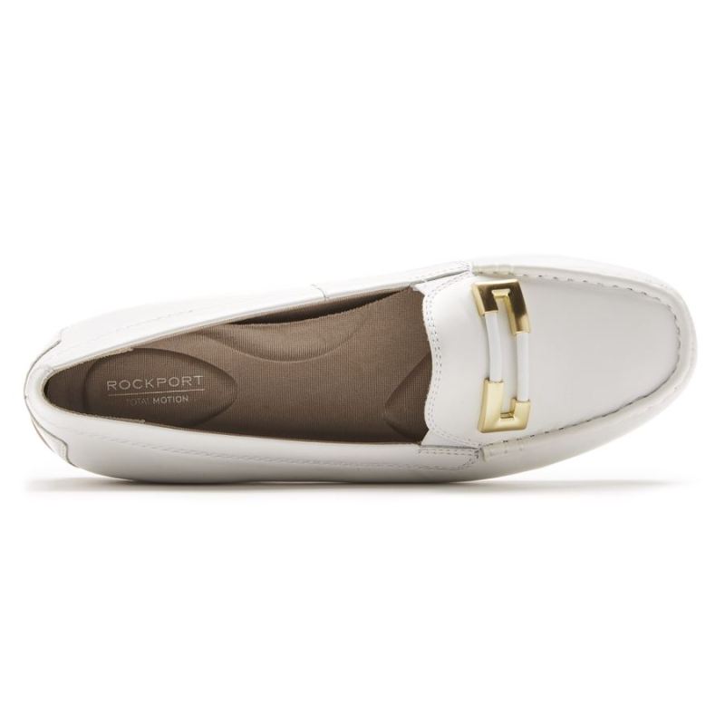 ORNAMENTO TOTAL MOTION DRIVER FEMININO ROCKPORTMOCASSINO - BRANCO