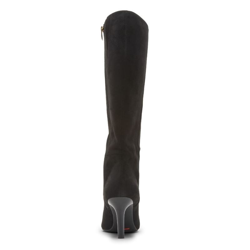 BOTA DE CANO ALTO ARIAHNNA FEMININA ROCKPORT - CAMURÇA SINTÉTICA PRETA