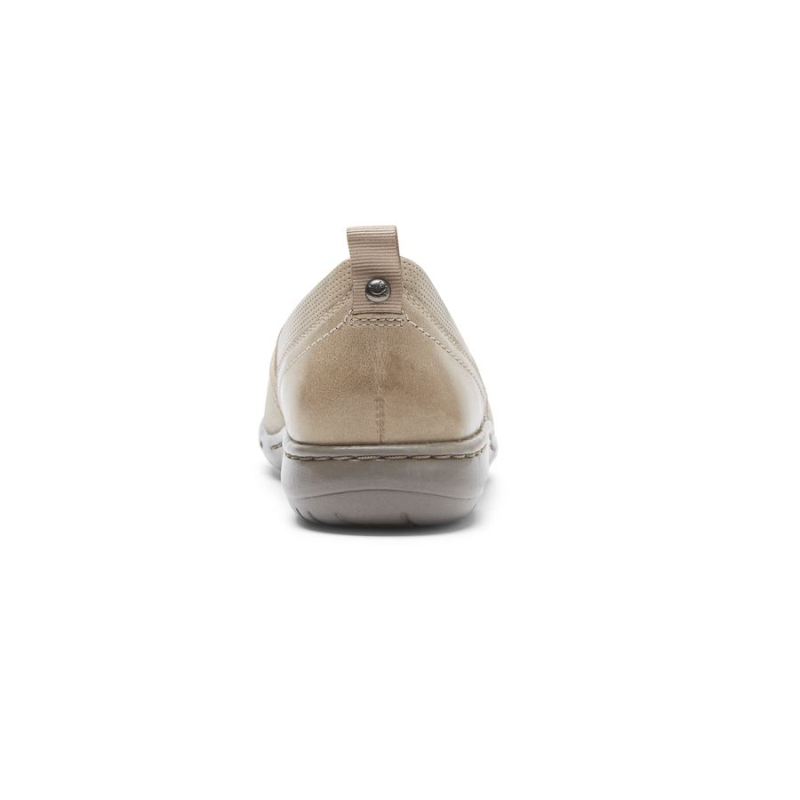 ROCKPORT COBB HILL PENFIELD SLIP-ON-STONE FEMININO