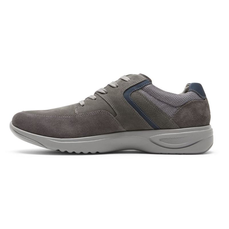 TÊNIS METRO PATH MASCULINO ROCKPORT - NUBUCK CINZA AÇO/CAMURÇA