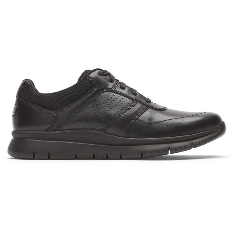 TÊNIS CASUAL PRIMETIME MASCULINO ROCKPORT - COURO PRETO LISO TRIPLO