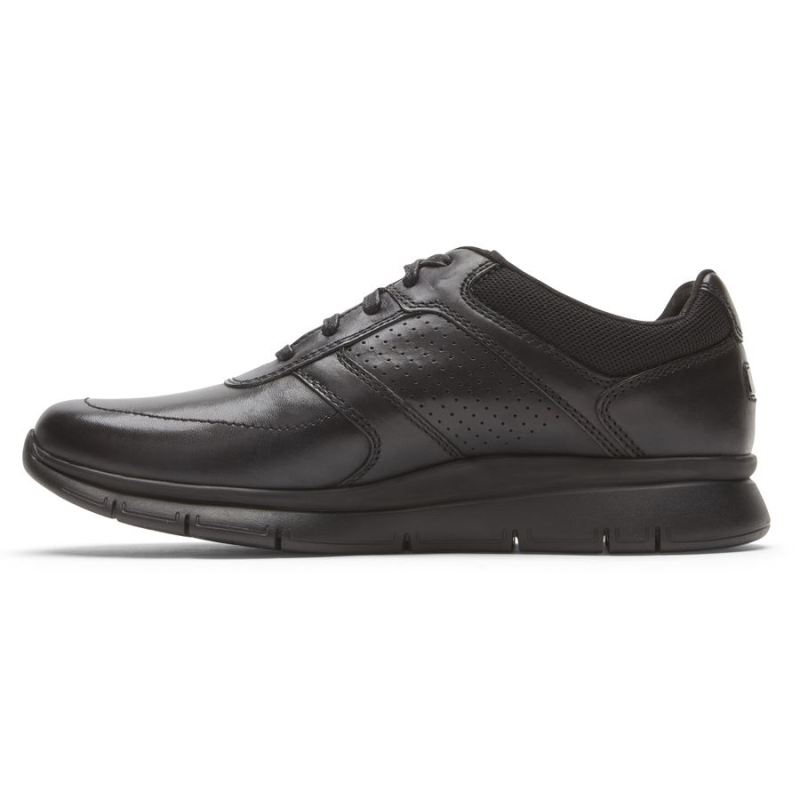TÊNIS CASUAL PRIMETIME MASCULINO ROCKPORT - COURO PRETO LISO TRIPLO
