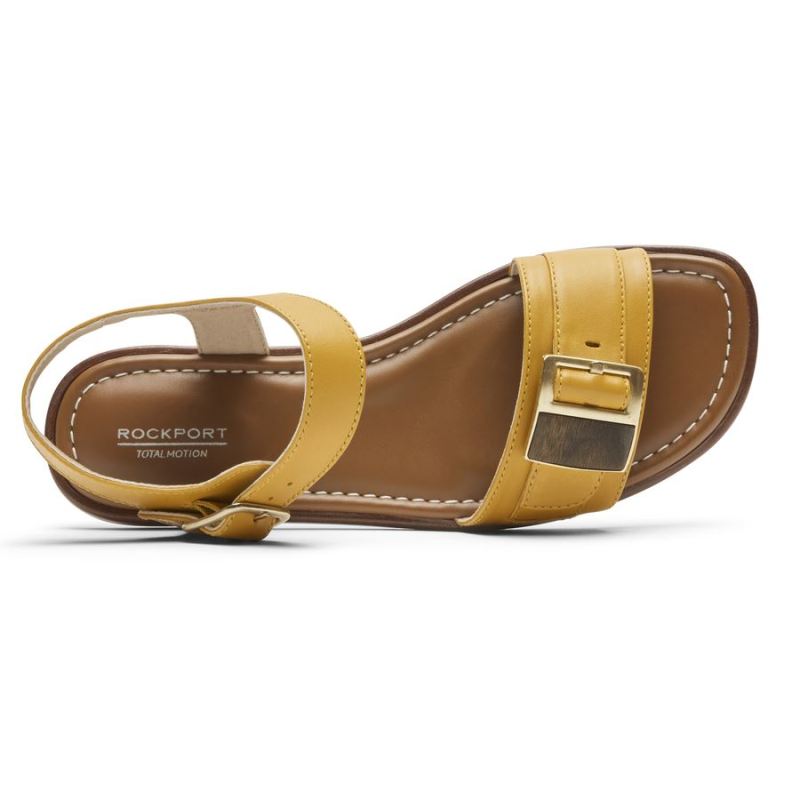 SANDÁLIA ROCKPORT TOTAL MOTION ZADIE BUCKLE FEMININA - CANARY