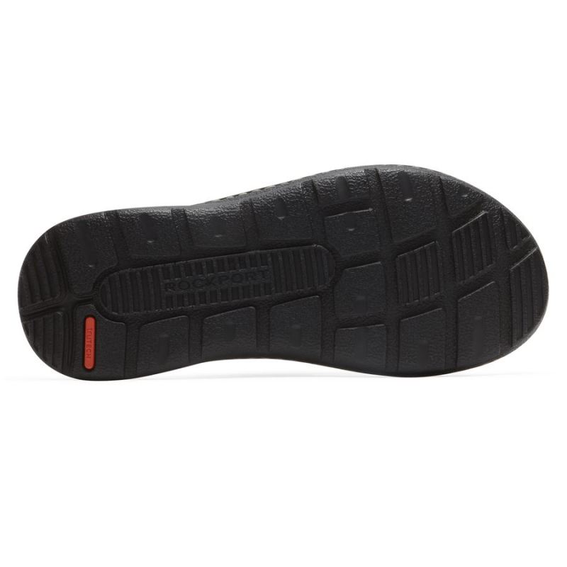 SANDÁLIA MASCULINA DARWYN 2 SLIDE ROCKPORT - MARROM II LEA
