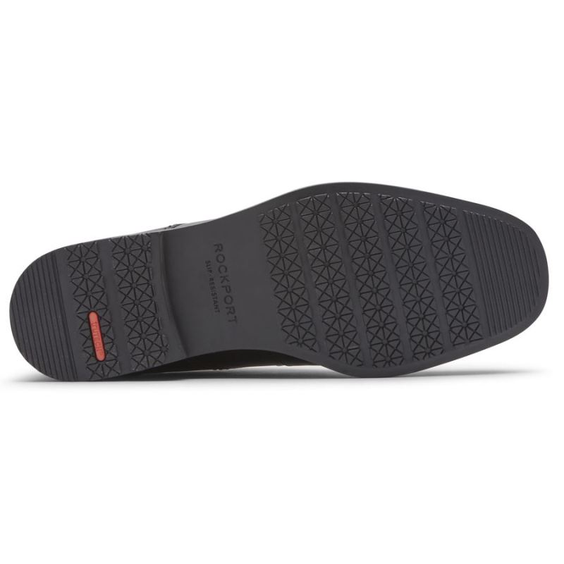 BOTA MASCULINA ROCKPORT TAYLOR BICO PLANO OXFORD - IMPERMEÁVEL - PRETO