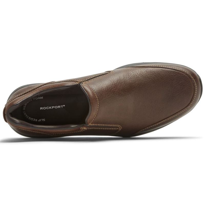 SAPATO ROCKPORT EDGE HILL 2 DOUBLE GORE MASCULINO - MARROM CLARO