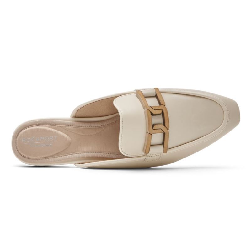 MOCASSINO ROCKPORT TOTAL MOTION LAYLANI SLIDE FEMININO - BAUNILHA