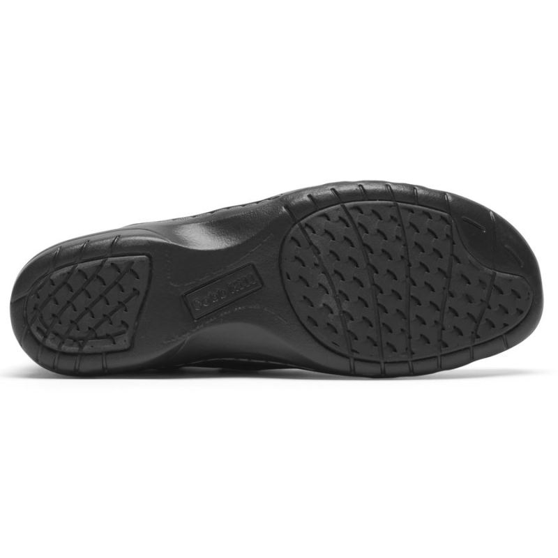 BOTA ROCKPORT FEMININA COBB HILL PENFIELD COM FRUSIÇÃO - PRETACOURO