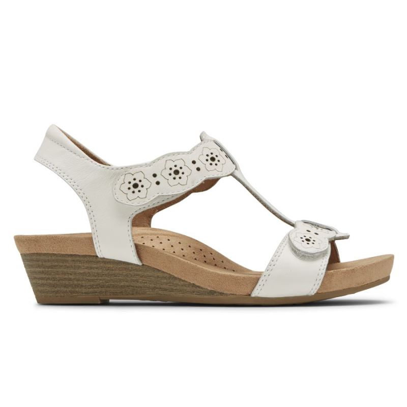 SANDÁLIA ROCKPORT COBB HILL HOLLYWOOD COM TIRAS EM T FEMININA - BRANCA