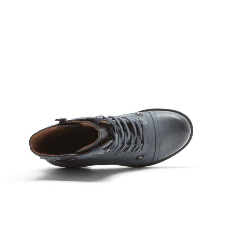 BOTA BRUNSWICK COBB HILL FEMININA ROCKPORT - À PROVA D'ÁGUA - AZUL
