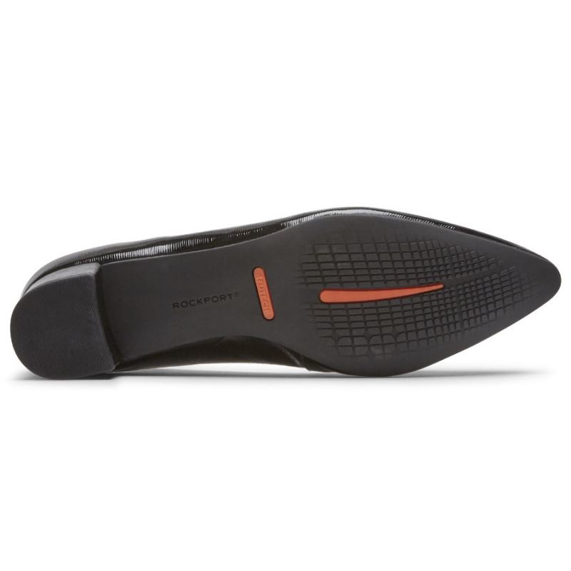 SALTO GRACIE TOTAL MOTION FEMININO ROCKPORT - PRETO VERNIZE