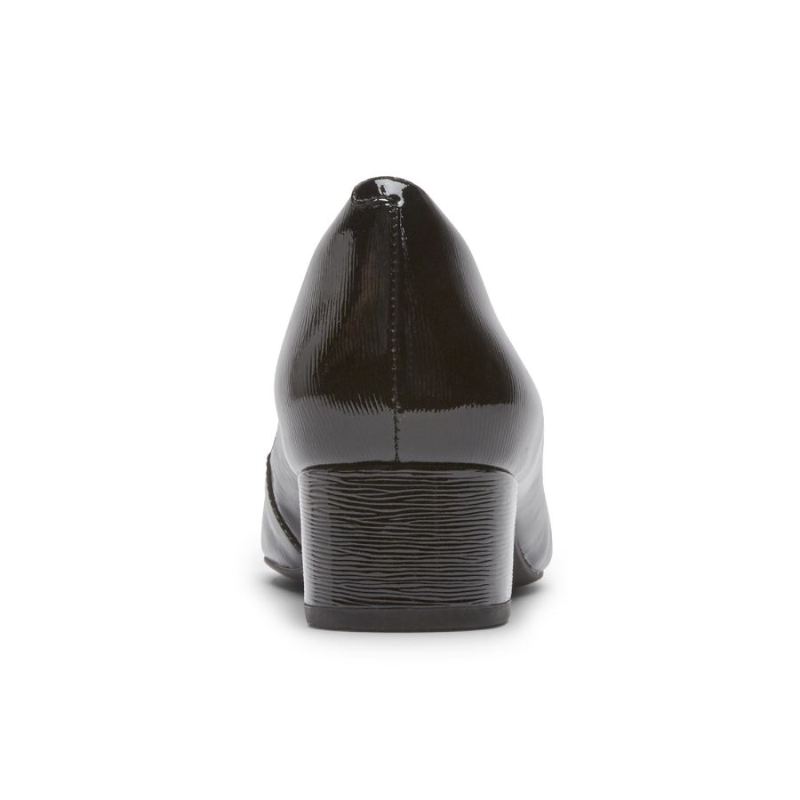 SALTO GRACIE TOTAL MOTION FEMININO ROCKPORT - PRETO VERNIZE
