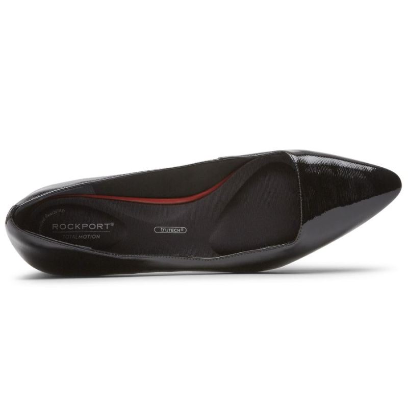 SALTO GRACIE TOTAL MOTION FEMININO ROCKPORT - PRETO VERNIZE