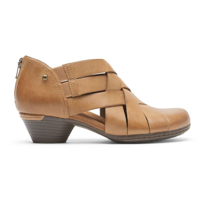Botinha Cobb Hill Laurel Woven Feminina - Bege