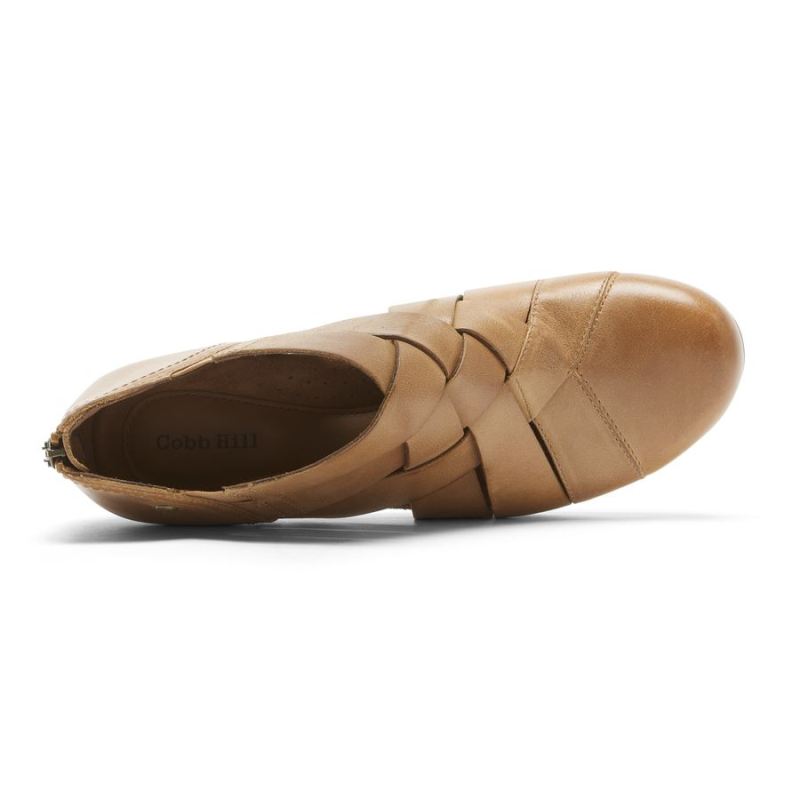 Botinha Cobb Hill Laurel Woven Feminina - Bege