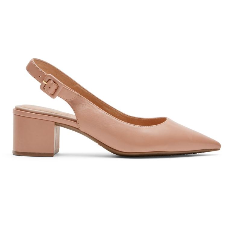 SALTO SLINGBACK TOTAL MOTION FEMININO ROCKPORT - TUSCANY LTHR