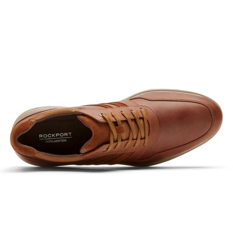 ROCKPORT MASCULINO TOTAL MOTION CITY OXFORD-BROWN COURO