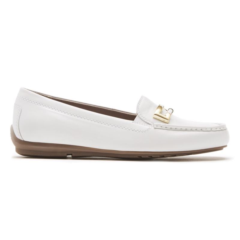 ORNAMENTO TOTAL MOTION DRIVER FEMININO ROCKPORTMOCASSINO - BRANCO
