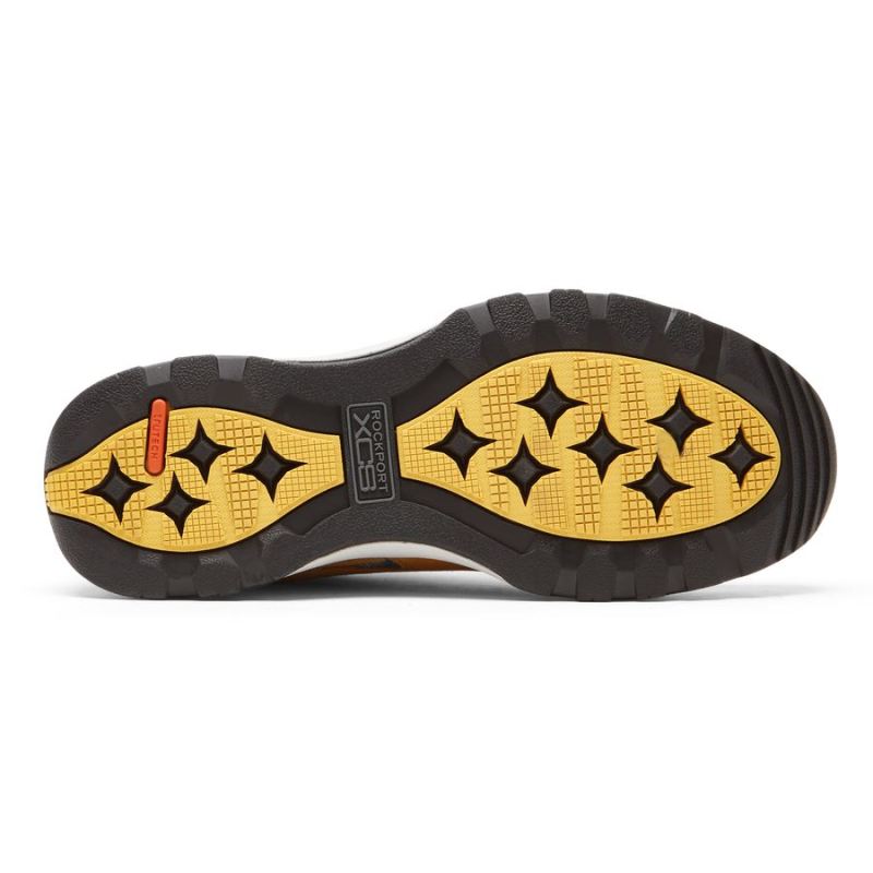 ROCKPORT XCS SPRUCE PEAK TREKKER MASCULINO - IMPERMEÁVEL - MOSTARDACAMURÇA/MALHA