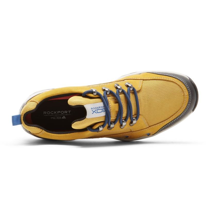 ROCKPORT XCS SPRUCE PEAK TREKKER MASCULINO - IMPERMEÁVEL - MOSTARDACAMURÇA/MALHA