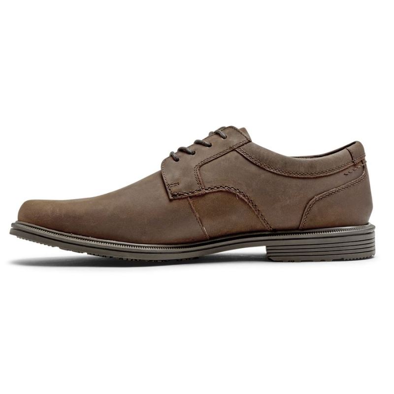ROCKPORT MASCULINO TAYLOR COM BICO PLANOOXFORD - IMPERMEÁVEL - BEGE CH