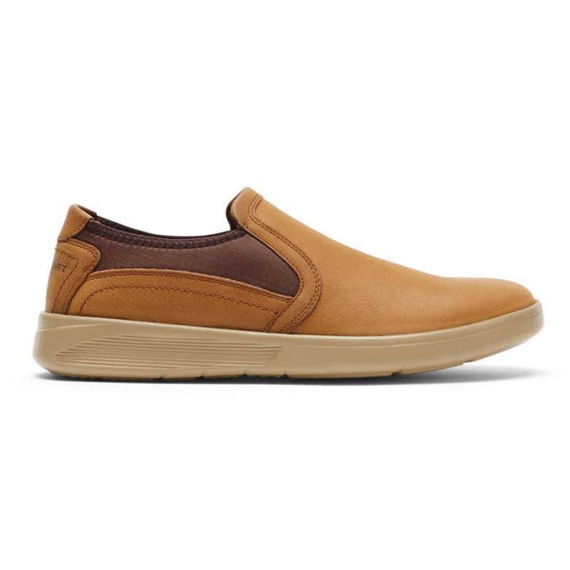 MOCASSINS CALDWELL TWIN GORE MASCULINOS ROCKPORT - COURO DESERTO