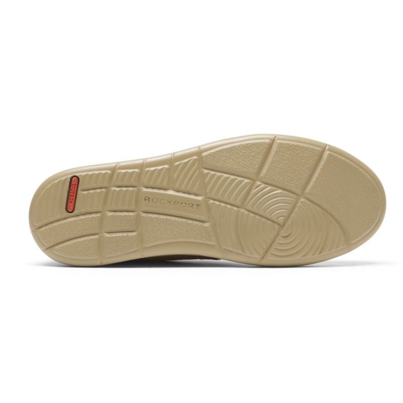 MOCASSINS CALDWELL TWIN GORE MASCULINOS ROCKPORT - COURO DESERTO
